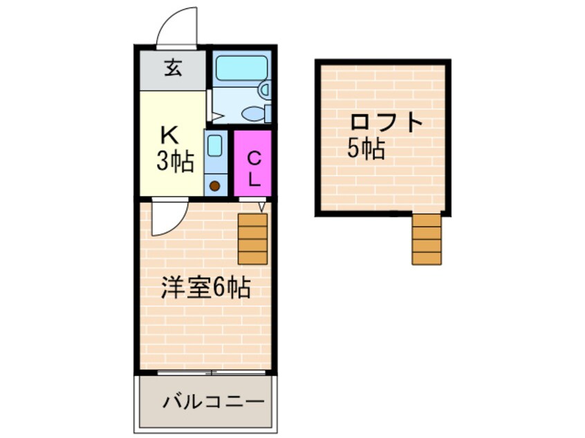 間取図 エクセレント長原