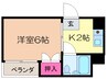 ロイヤル平野東 1Kの間取り