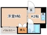 ロイヤル平野東 1Kの間取り
