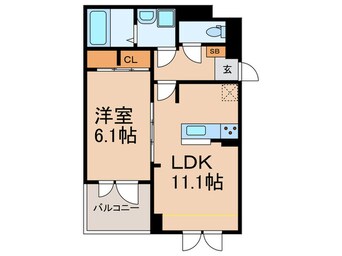 間取図 パルテール八尾