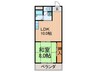 香里ロイヤルプラザ 1LDKの間取り