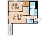 フジパレス清水丘Ⅴ番館 1LDKの間取り