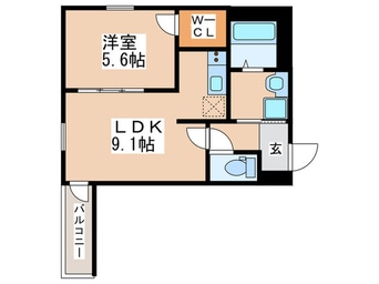 間取図 フジパレス清水丘Ⅴ番館