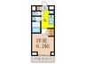 ﾌﾟﾚｻﾝｽ東三国駅前ｸﾞﾗﾝｸﾗｽ(201) 1Kの間取り