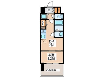 間取図 リヴェント難波サウス