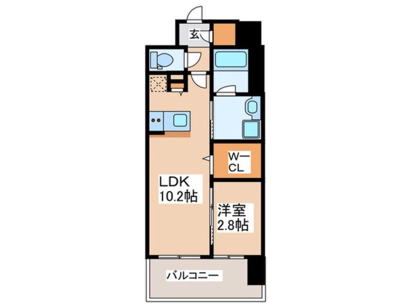 間取図 リヴェント難波サウス