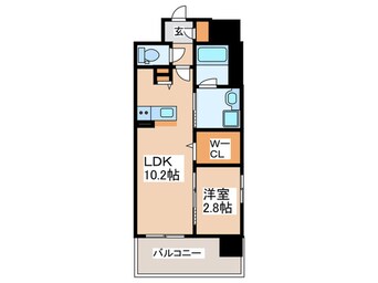 間取図 リヴェント難波サウス