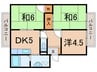 ガ－デンシティハイツＡ棟 3DKの間取り