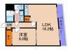 阪神ﾊｲｸﾞﾚｰﾄﾞﾏﾝｼｮﾝ３番館 1LDKの間取り