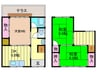 楠葉中町貸家 3DKの間取り