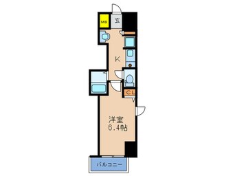 間取図 プロシ－ド大阪梅田POTION(1101)
