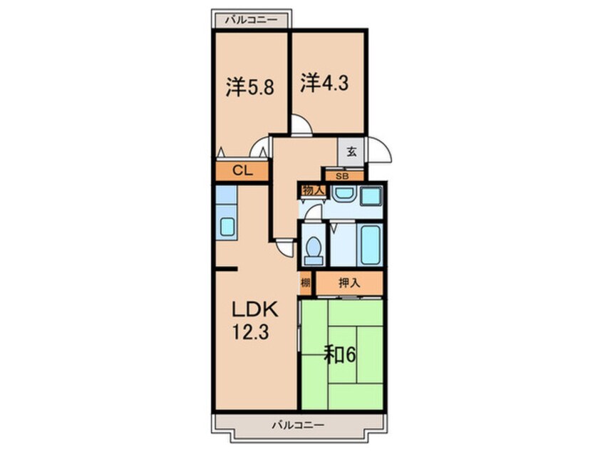 間取図 サンテラス池上