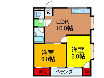 間取図 ウエストワンⅢ