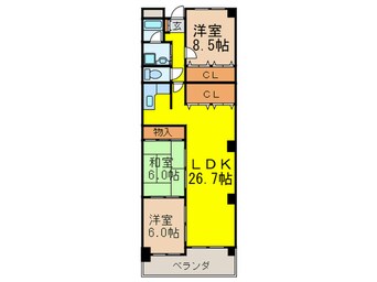 間取図 コート北千里