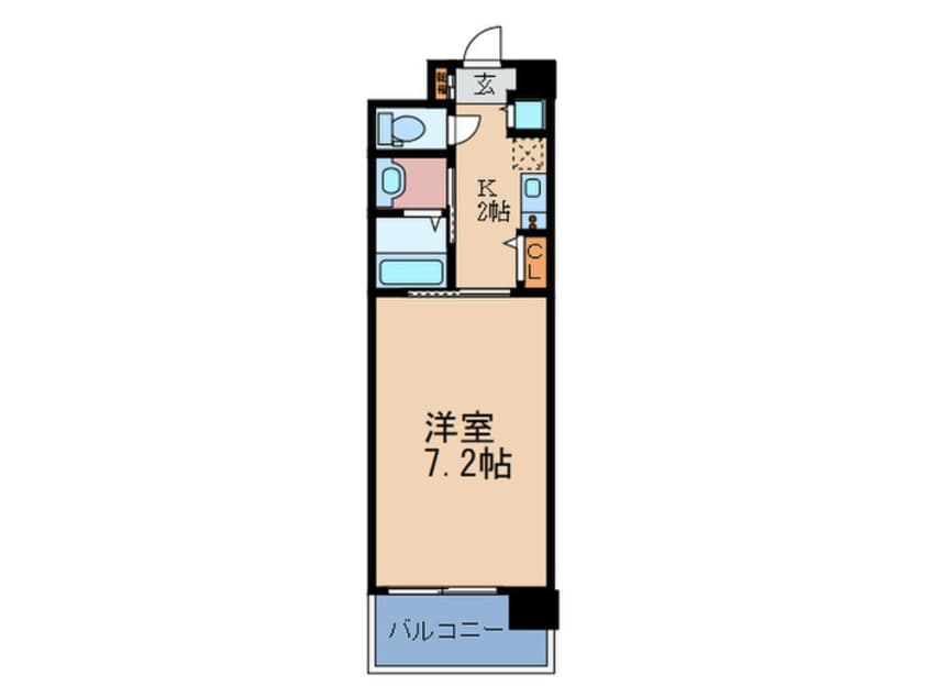 間取図 レジデンス南森町(1202)