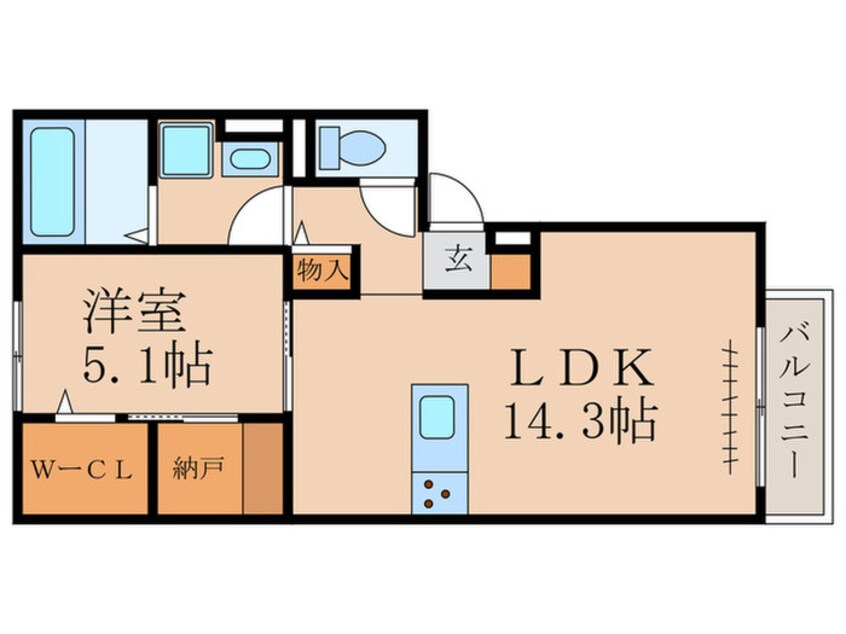 間取図 リオ　オエステ　プラス