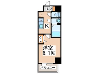 間取図 ｽﾌﾟﾗﾝﾃﾞｨｯﾄﾞ天王寺ﾊﾟｰｸｻｲﾄﾞ