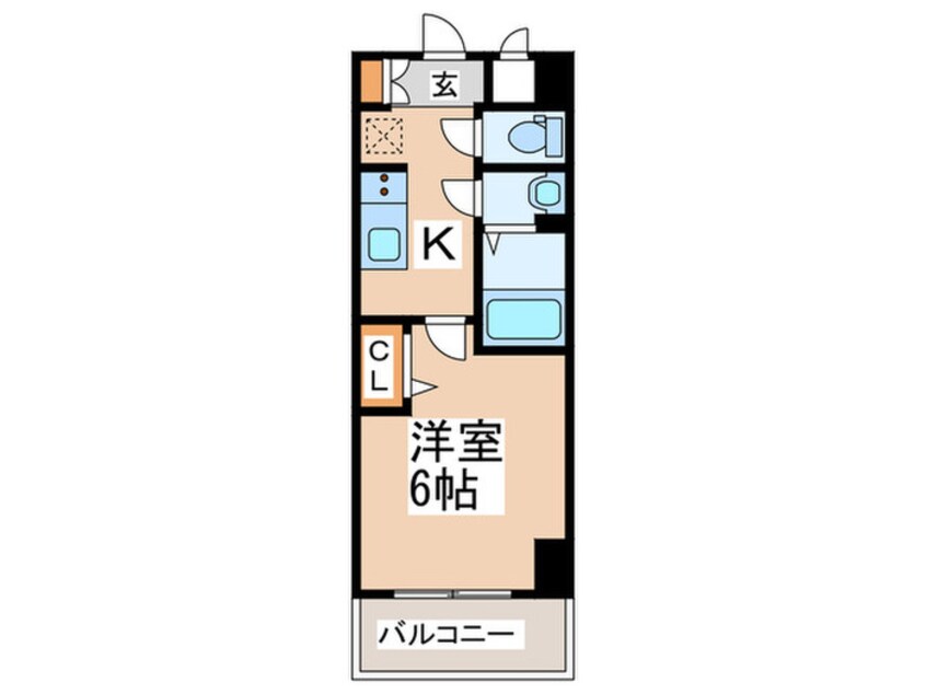 間取図 ｽﾌﾟﾗﾝﾃﾞｨｯﾄﾞ天王寺ﾊﾟｰｸｻｲﾄﾞ