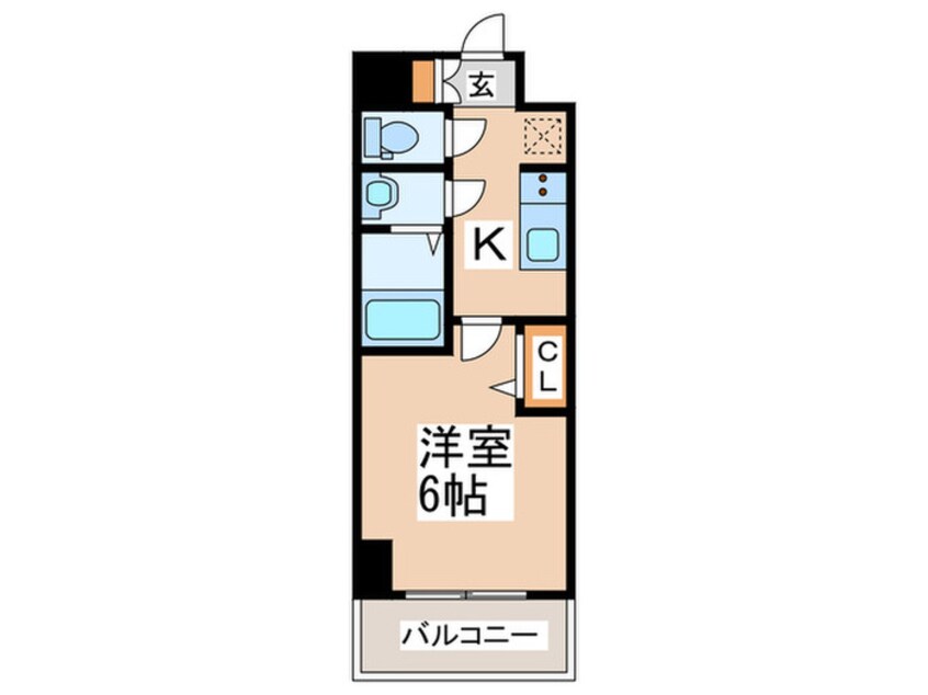 間取図 ｽﾌﾟﾗﾝﾃﾞｨｯﾄﾞ天王寺ﾊﾟｰｸｻｲﾄﾞ