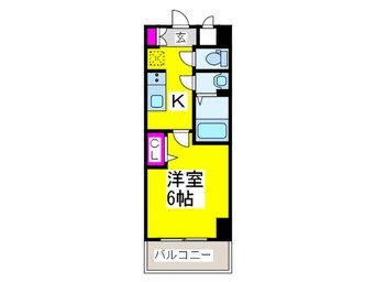 間取図 ｽﾌﾟﾗﾝﾃﾞｨｯﾄﾞ天王寺ﾊﾟｰｸｻｲﾄﾞ