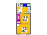 マンション北野田 2Kの間取り
