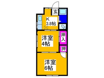 間取図 マンション北野田