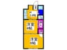 マンション北野田 2Kの間取り