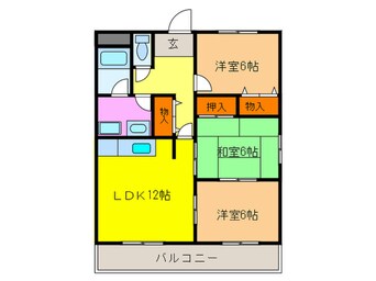 間取図 第５旭永ビル