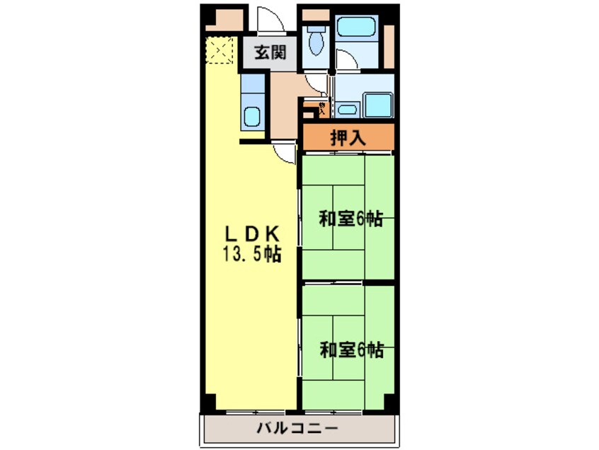 間取図 オリーブ上松