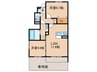 メゾンソレイユ 2LDKの間取り