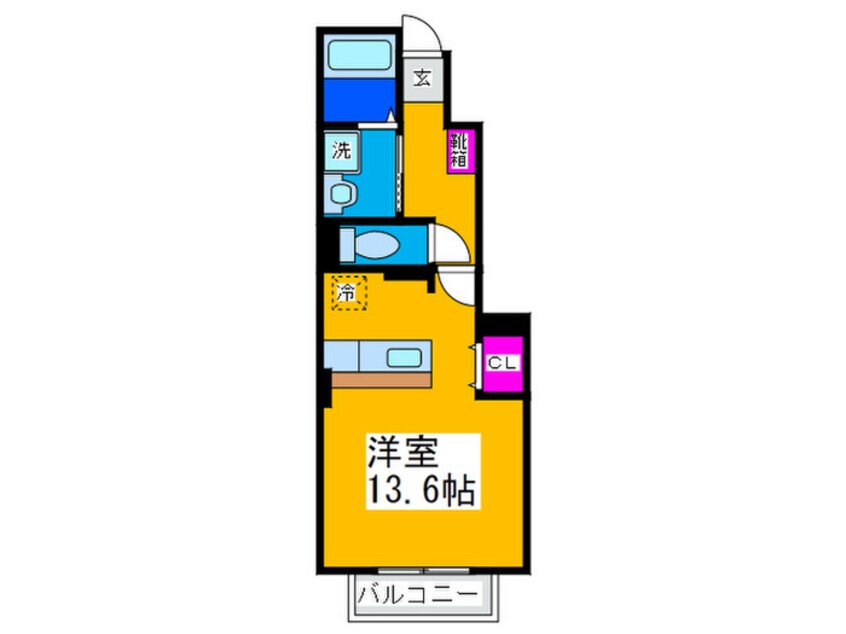 間取図 カ－サグラシオッソ