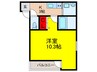フジパレス長原駅西Ⅴ番館 1Kの間取り