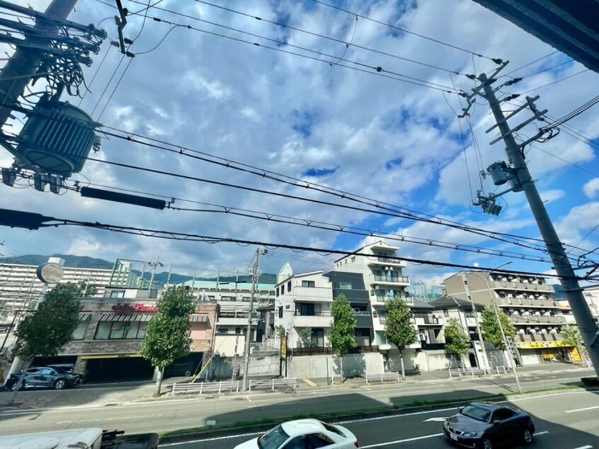 室内からの展望 メインステージ弓木町