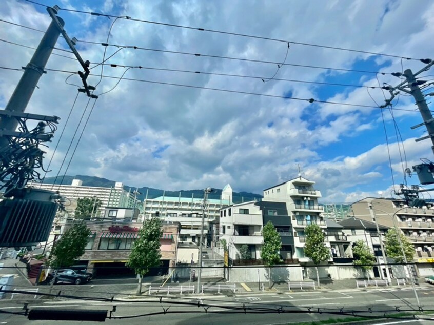 室内からの展望 メインステージ弓木町