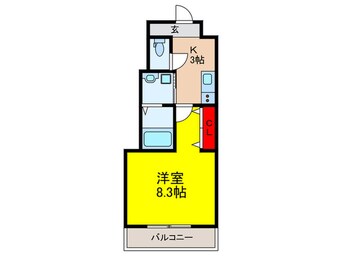 間取図 フジパレス長原駅西Ⅵ番館