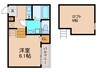 NEXSTAGE大桐 1Rの間取り