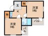 アメニティ新高２番館 2Kの間取り