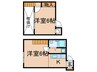 祇園和喜ビル 2Kの間取り