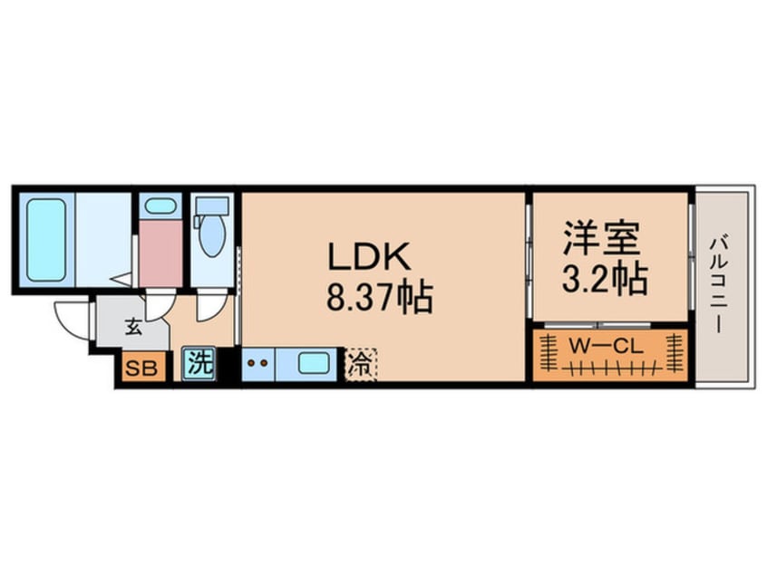 間取図 仮)シエーナグランデ四条烏丸