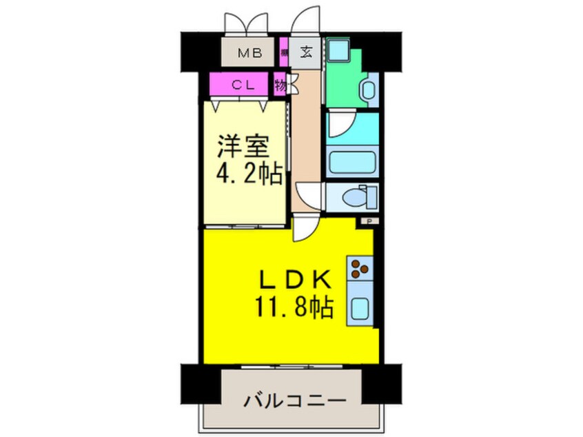 間取図 プレメント豊中