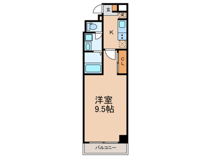 間取図 カーサミア江戸堀