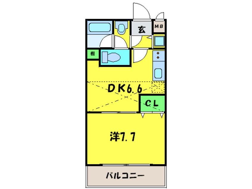 間取図 フジパレス初芝サウス