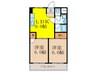 アパートメントＮＩＮＥ 2LDKの間取り