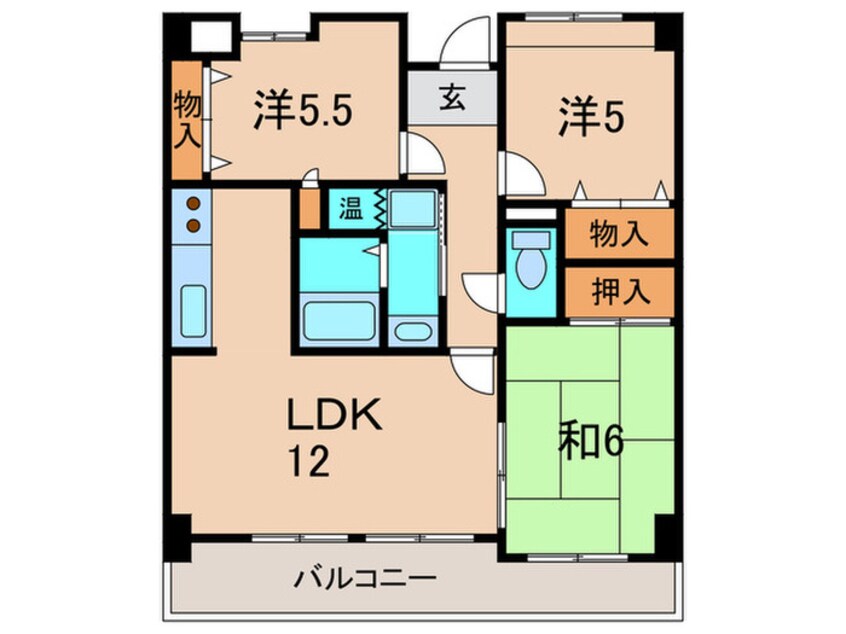 間取図 アエロポ－ル伊丹