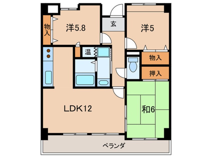 間取図 アエロポ－ル伊丹