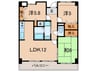 アエロポ－ル伊丹 3LDKの間取り