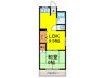司マンション 1LDKの間取り