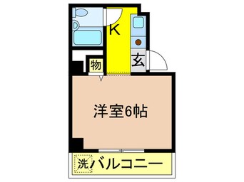 間取図 ハイツ　カッチャン