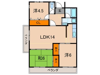 間取図 楓コ－ト