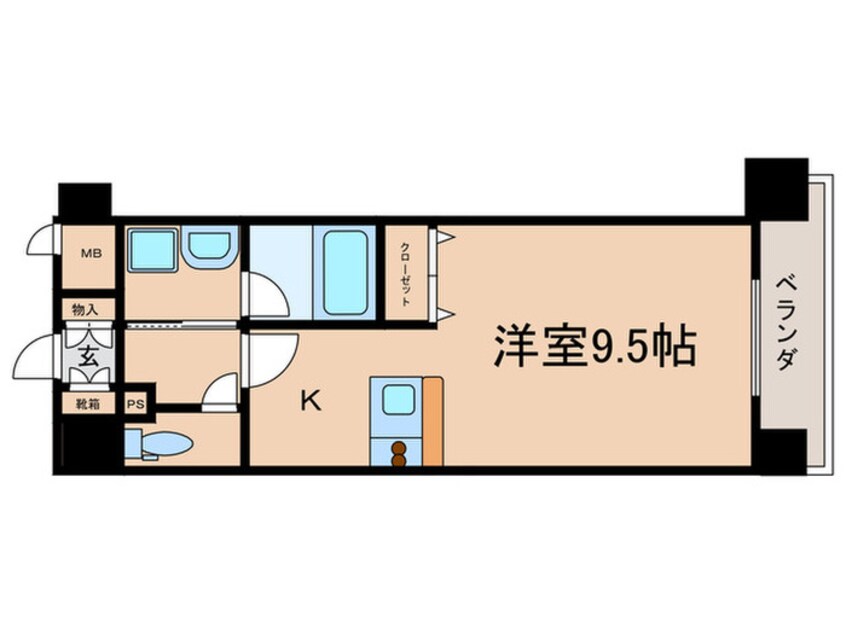 間取図 ベラジオ烏丸御池Ⅱ（５０２）